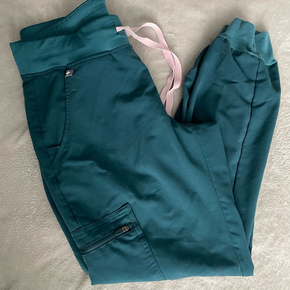 Figs - Zamora Caribbean Blue Joggers Size Small Petite